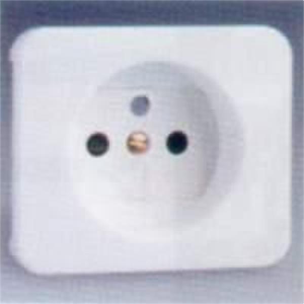 SIMON 75068-33 PLACA ENCHUFE 2 POLOS+TOMA TIERRA FRANCES+SEGUR SERIE 75 ALUMINIO