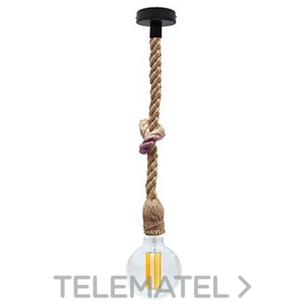 LAES 988932 Luminaria colgante cuerda trenzada E27
