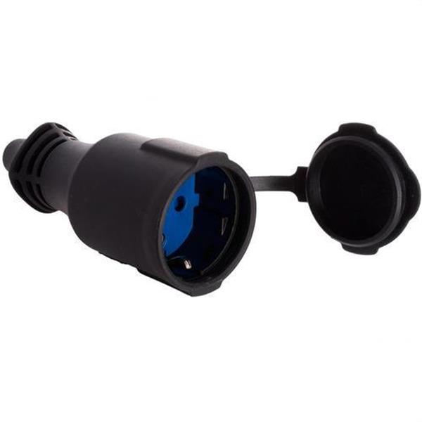 SOLERA 5707C Base móvil 2P+T 16A 250V sujetacables abatible IP44 material caucho termoplástico para fáci