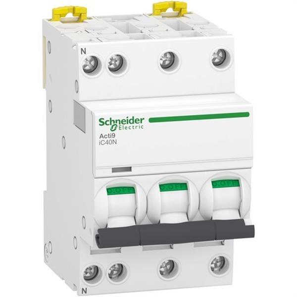 SCHNEIDER ELECTRIC A9P54710 Interruptor automático en miniatura ACTI 12 IC40N 3PN C 10A 6000A/10kA