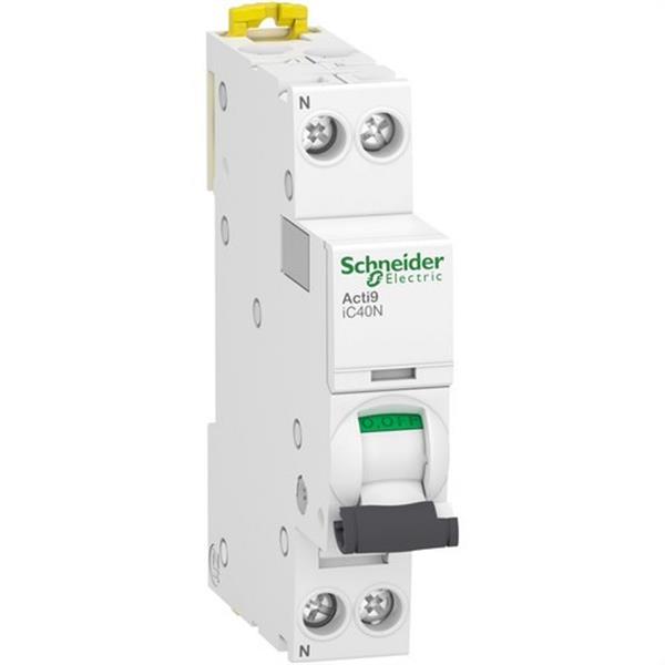 SCHNEIDER ELECTRIC A9P64620 Interruptor automático en miniatura ACTI 9 IC40N 1PN D 20A 6000A/10kA