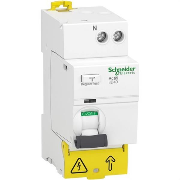 SCHNEIDER ELECTRIC A9R83640 Disyuntor ACTI9 iID40 1PN 40A 30mA ASI RCCB