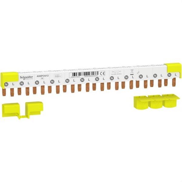 SCHNEIDER ELECTRIC A9XPC612 Barra colectora de peine ACTI9 IC40 1PN 12 módulos 18mm