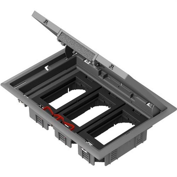 SCHNEIDER ELECTRIC ISM50636 Caja de salida de piso Altira 6 módulos gris