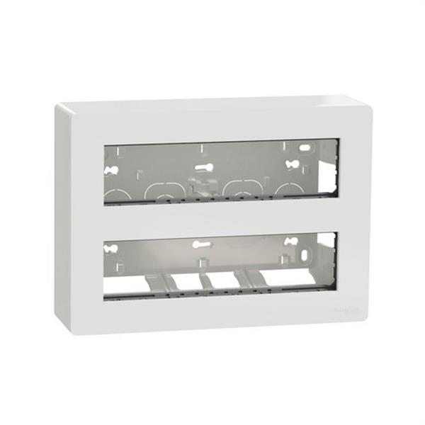 SCHNEIDER ELECTRIC NU121020 Centralización empotrar 2x10 módulos blanco activo