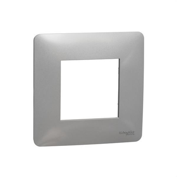 SCHNEIDER ELECTRIC NU200230 Marco 1 elemento STUDIO aluminio