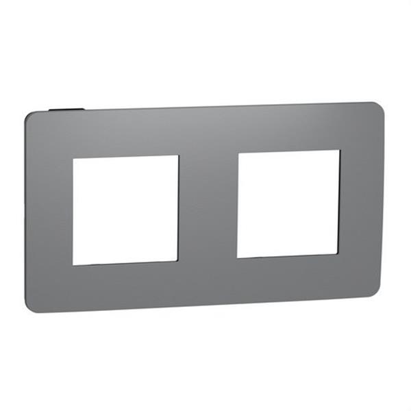 SCHNEIDER ELECTRIC NU280422 Marco 2 elementos STUDIO gris negro