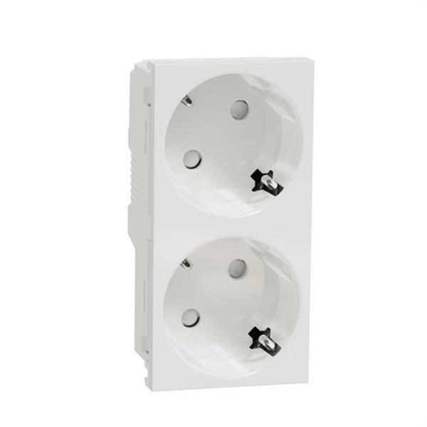 SCHNEIDER ELECTRIC NU306718A Schuko doble RAPTOR polar