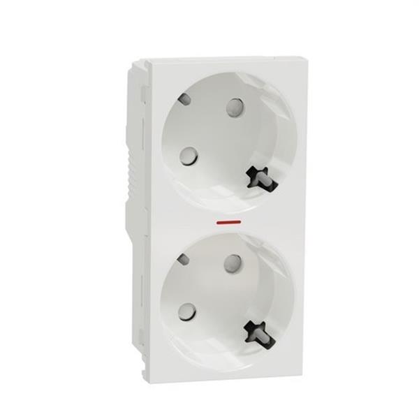 SCHNEIDER ELECTRIC NU306718AS Schuko doble RAPTOR con piloto polar