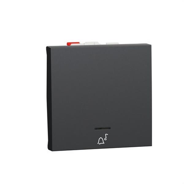 SCHNEIDER ELECTRIC NU320654CN Pulsador 2 módulos timbre LED localización antracita