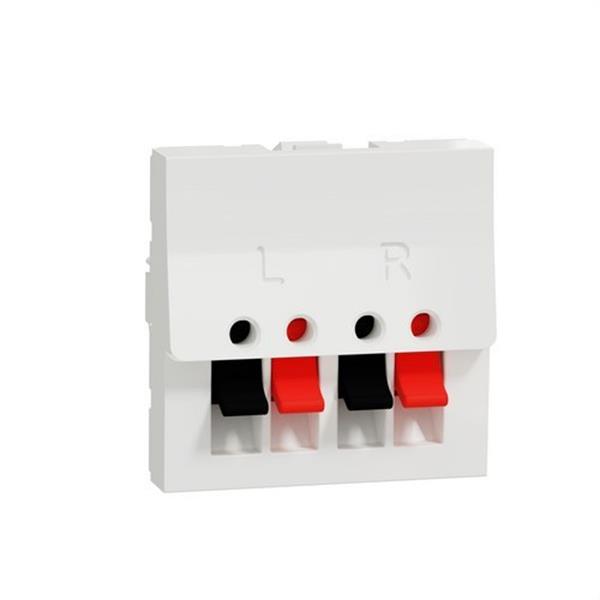 SCHNEIDER ELECTRIC NU348618 Toma altavoz 2 modulos blanco polar