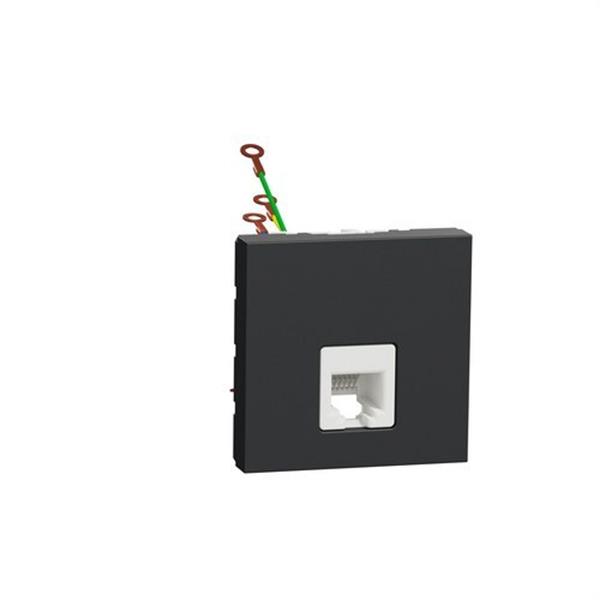 SCHNEIDER ELECTRIC NU349754 Toma teléfono RJ12 2 módulos antracita