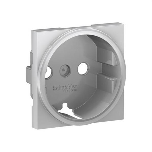 SCHNEIDER ELECTRIC NU903730U Tapa schuko recambio Serie ÚNICA aluminio