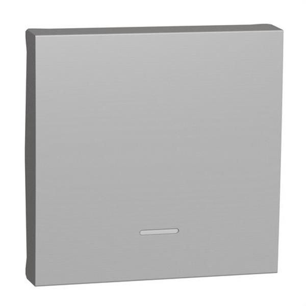 SCHNEIDER ELECTRIC NU920030N Tecla 2 módulos con visor aluminio