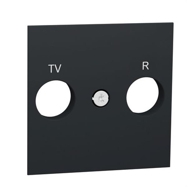 SCHNEIDER ELECTRIC NU944054 Caratula toma TV/FM antracita