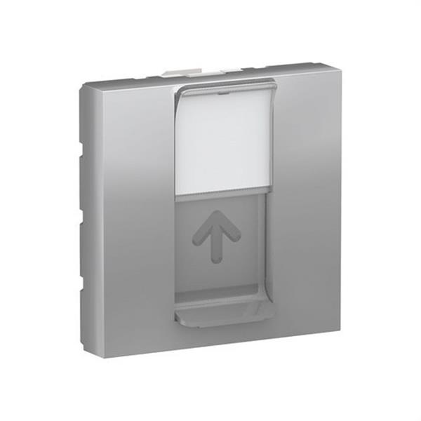 SCHNEIDER ELECTRIC NU946130 Caratula RJ45 2 módulos Keystone aluminio