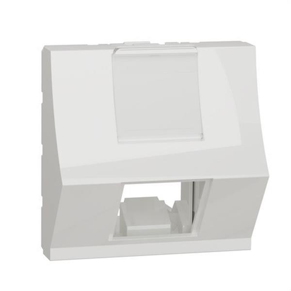 SCHNEIDER ELECTRIC NU946418 Caratula RJ45 2 módulos Keyst inclinada polar