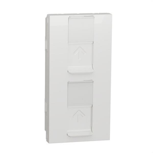 SCHNEIDER ELECTRIC NU947818 Tapa doble RJ45 S-One polar