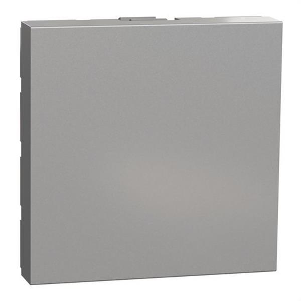 SCHNEIDER ELECTRIC NU986630 Tapa ciega 2 módulos aluminio