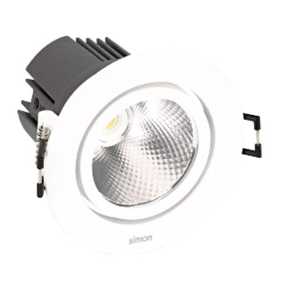 SIMON 70323030-484 Downlight SIMON 703.23 orientable redondo 4000K óptica Wide flood blanco