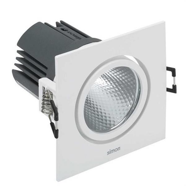 SIMON 70324030-484 Downlight SIMON 703.24 orientable cuadrado 4000K óptica Wide flood blanco