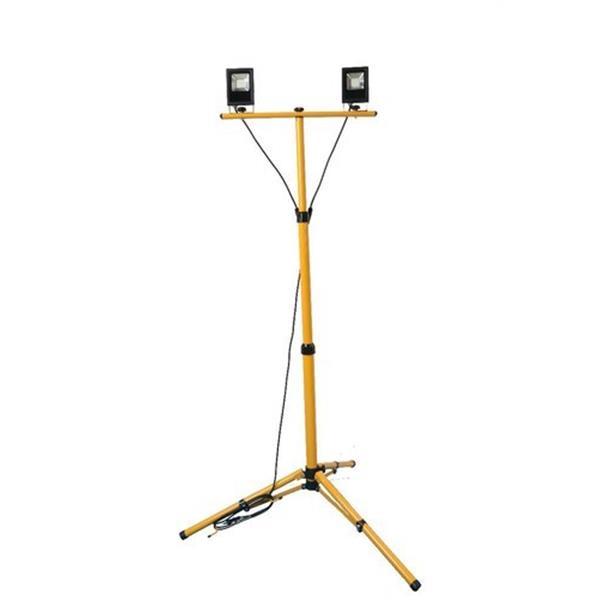 FENOPLASTICA 8173-2 Trípode con proyector 2x30W led 220-240V 6000K IP65 altura máxima 1,60m