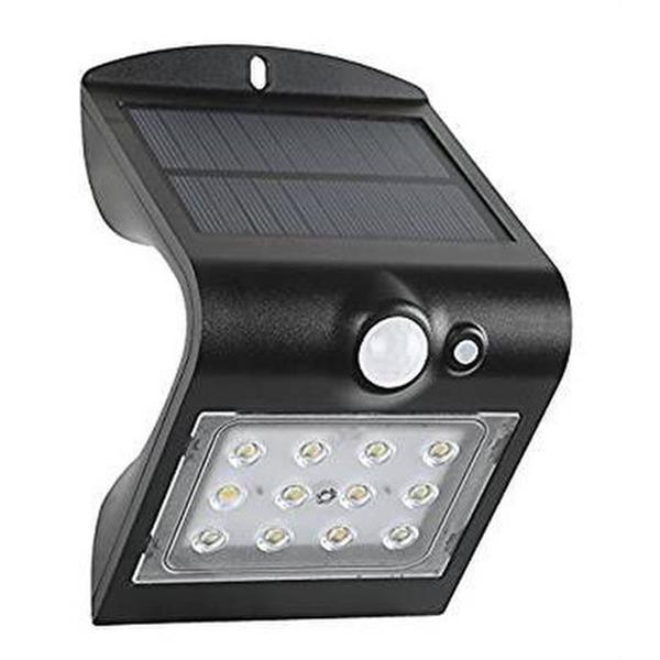 FENOPLASTICA 8501 N Aplique solar 1,5W 220LM 4000K ángulo de detección 120º negro