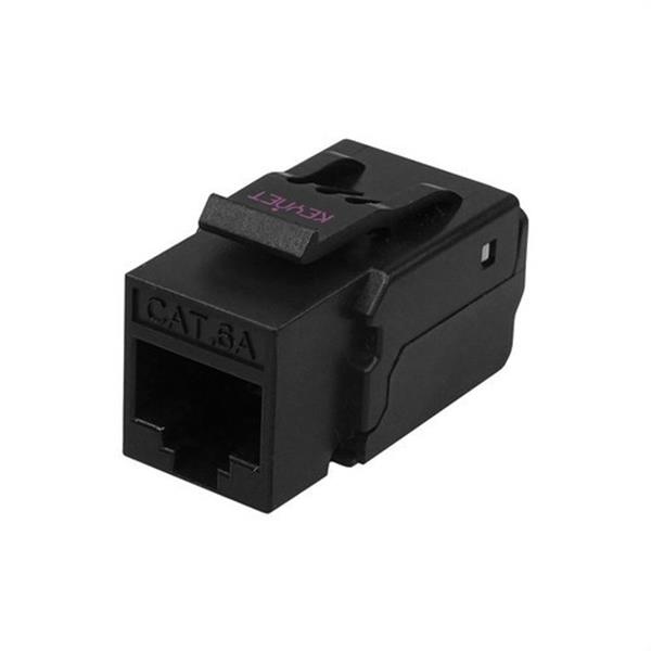 KEYNET SYSTEMS TK-6AU9-5LM Keystone Cat6A UTP 90º50 µ" HQ NEGRO 110-TK5LM sin herramienta
