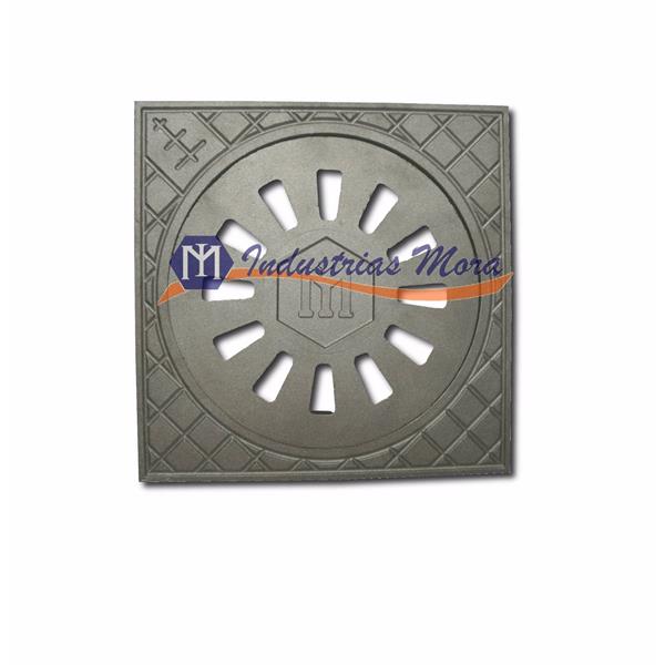 INDUSTRIAS MORA 2ARQUET ARQUETA FUNDICIÓN EN ALUMINIO 210x210 MM