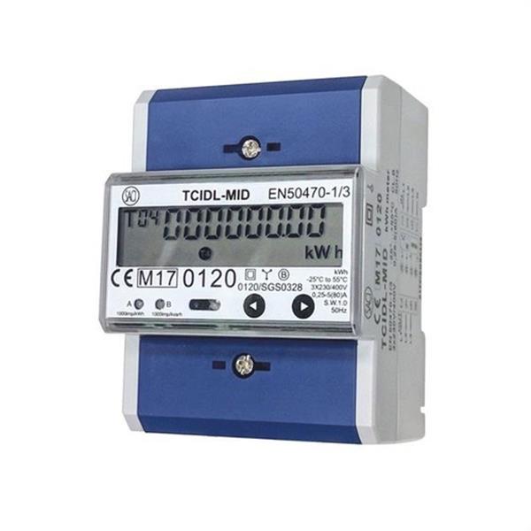 SACI YTCIDLMID22305 Contador de energía modular directo TCIDL-MID, trifásico, intensidad nominal 5 (80) A, tens