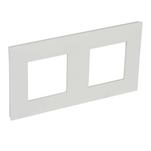 LEGRAND 741002 Placa VALENA NEXT con 2 elementos blanco