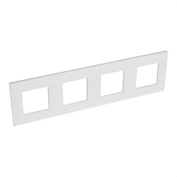 LEGRAND 741004 Placa VALENA NEXT con 4 elementos blanco
