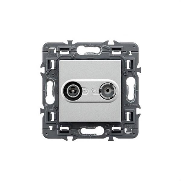 LEGRAND 741370 Base VALENA NEXT TV/R-SAT única aluminio
