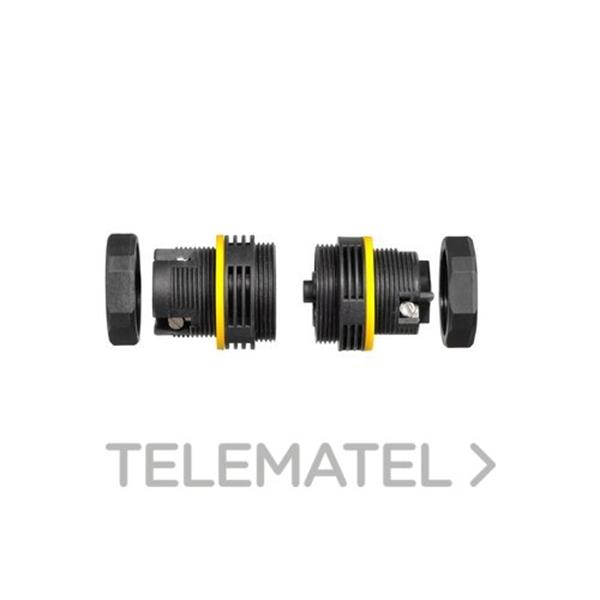 TEKOX WP3/EM Conector M para montaje en panel 2P+T 0,5-2,5mm² IP68