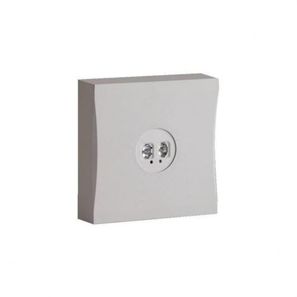 NORMALUX VMSEA Luminaria emergencia VIA LED 195lm 1h no permanente autotest 142x142x39mm blanco