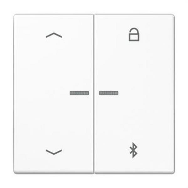 JUNG LS1751PBTWW Tecla programadora universal con buetooth y flechas blanco alpino