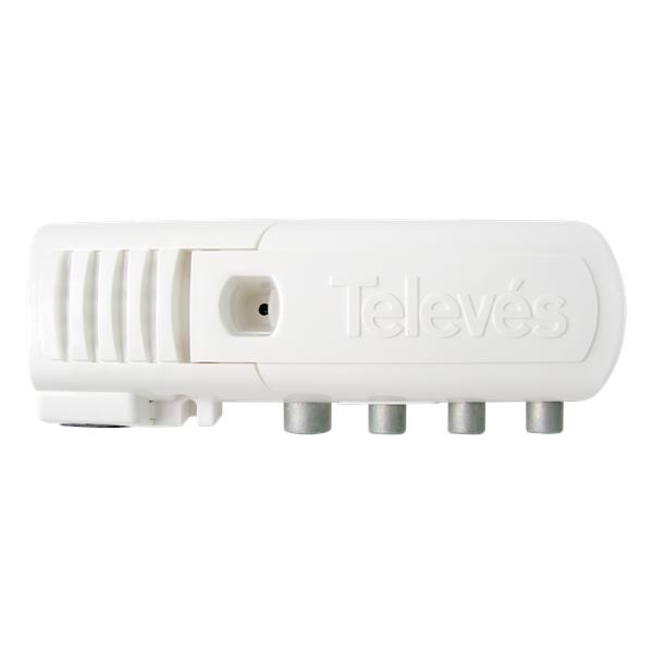 TELEVES 545720 Amplificador vivienda 2S+TV CEI 47...694MHz G20dB DC