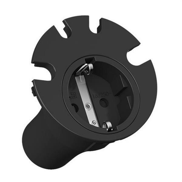 BACHMANN 938001 Regleta LOOP IN 1 toma conector M montado cable 2m negro