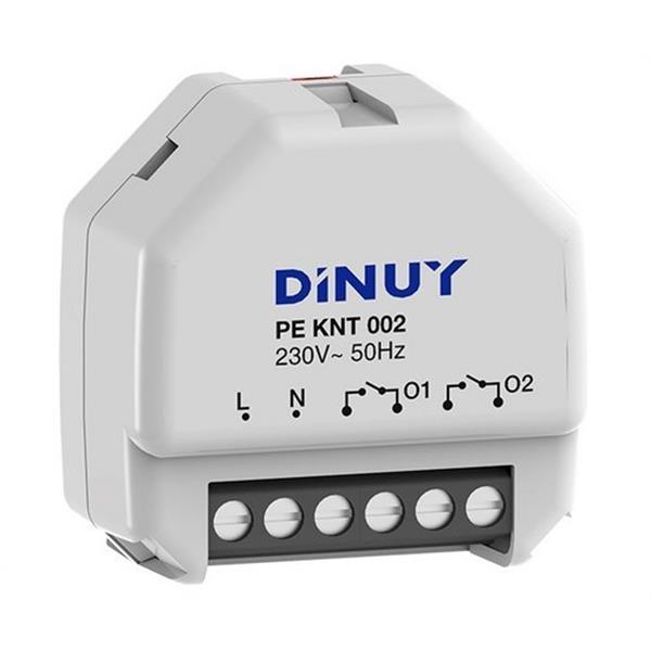 DINUY PE KNT 002 Actuador persianas 1 canal o dos canales ON/OFF KNX