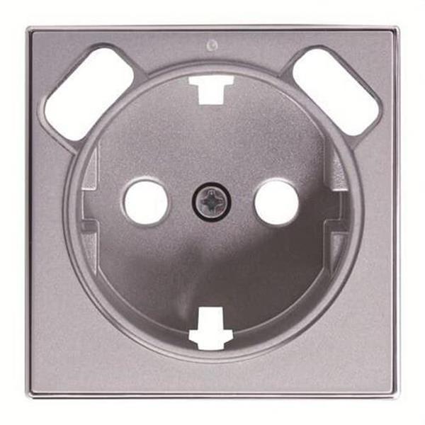 NIESSEN 8588.3 PL Tapa base Schuko + doble cargador USB Sky Niessen plata