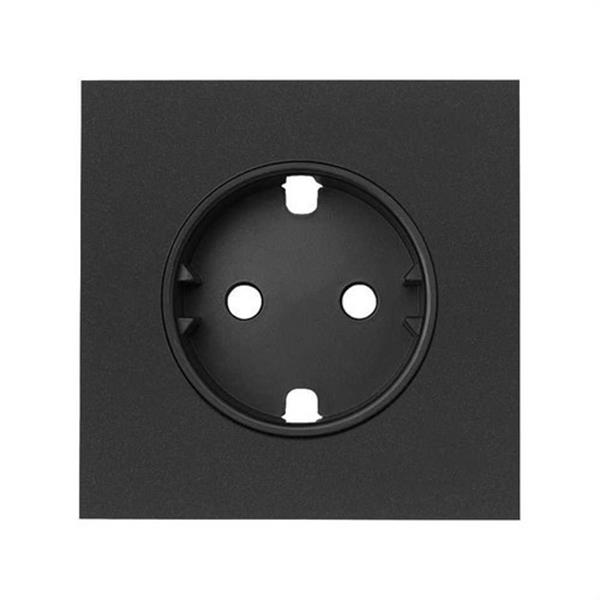 SIMON 10000041-238 Tapa SIMON 100 para base enchufe schuko negro mate