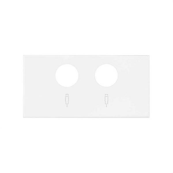 SIMON 10000053-230 Tapa SIMON 100 para toma R-TV+SAT blanco mate