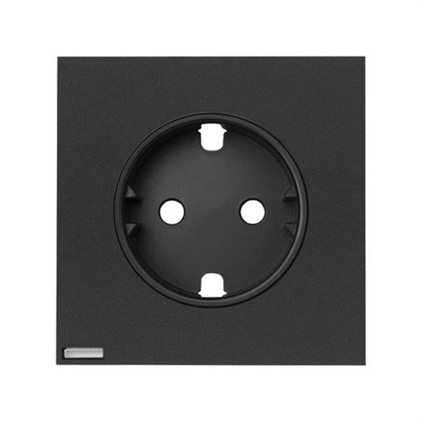SIMON 10002041-238 Tapa enchufe SIMON 100 IO negro mate