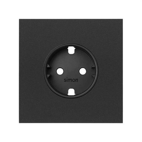 SIMON 10020105-238 Kit frontal SIMON 100 con 1 elemento+1 base negro mate