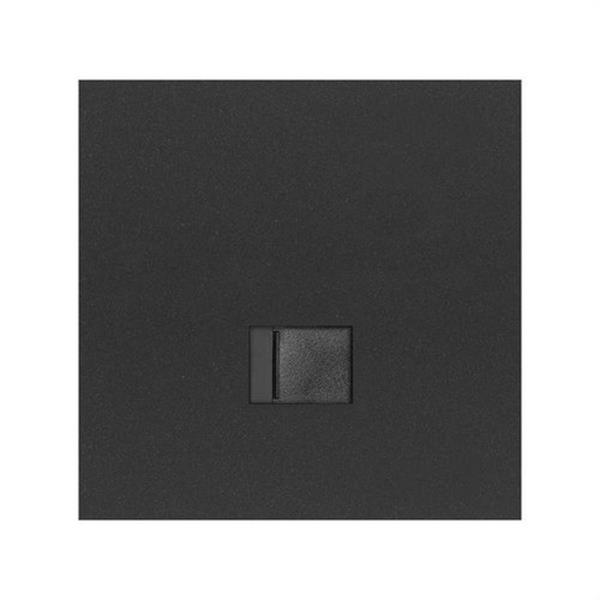 SIMON 10020106-238 Kit frontal SIMON 100 con 1 elemento+1 toma RJ45 negro mate