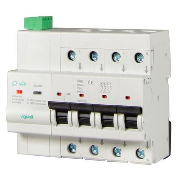 TOSCANO 10002891 Protector de sobretensión transitoria COMBI-PRO 2P16T15 IGA 2x16A 10kA 15kA permanente 240V