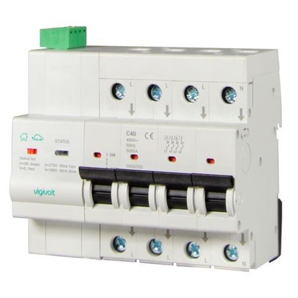 TOSCANO 10002894 Protector de sobretensión transitoria COMBI-PRO 2P32T15 IGA 2x32A 10kA 15kA permanente 240V