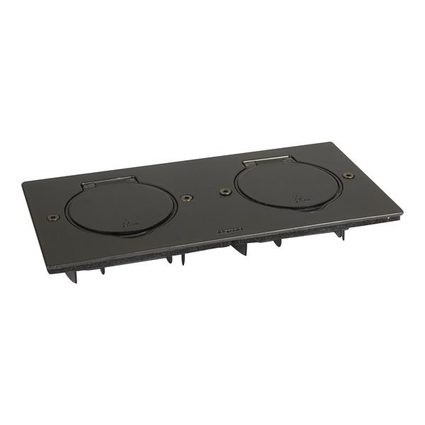 LEGRAND 089752 Caja IP44 rectangular 2x2 módulos acero