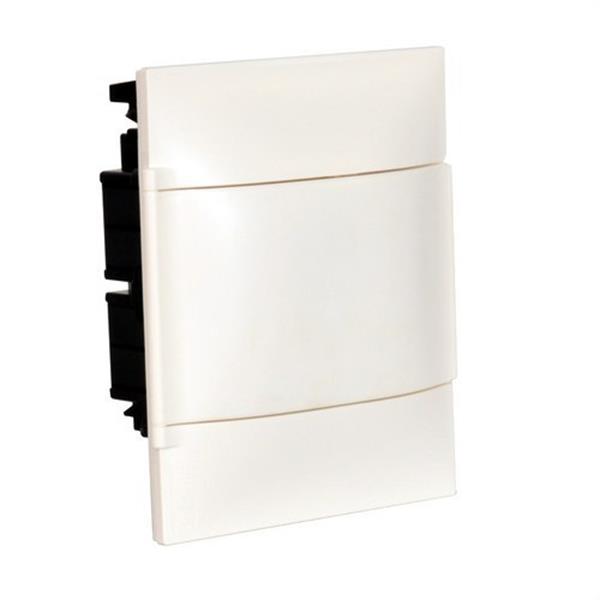 LEGRAND 134048 Caja empotrar Practibox S puerta lisa 1x8 filas para tabiques convencionales