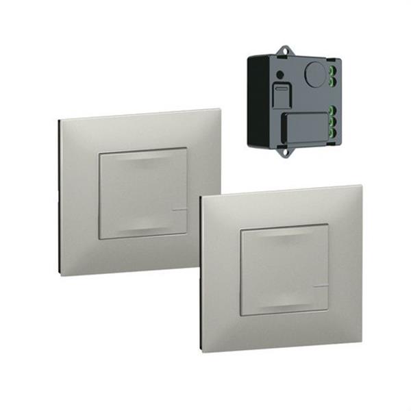 LEGRAND 741850 *MICRÓFONO ICR+2xconmutadores WL LUMINOSO ALUMINIO